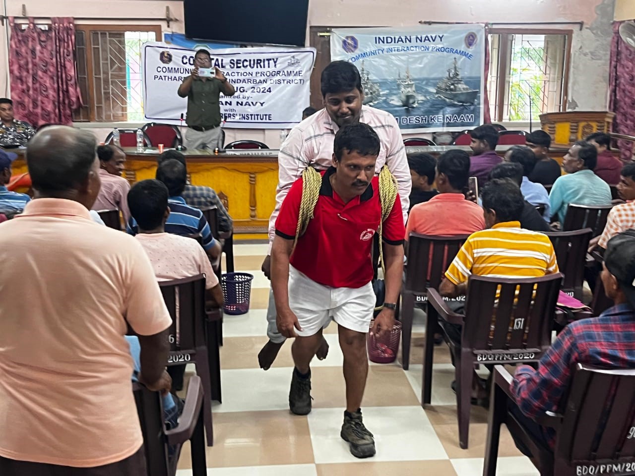 Sea Explorers' Institute joined hands with the Community Interaction Programme of the Indian Navy to increase awareness among men and women from fishing communities in Patharpratima Block of Sunderbans on 18th August 2024.