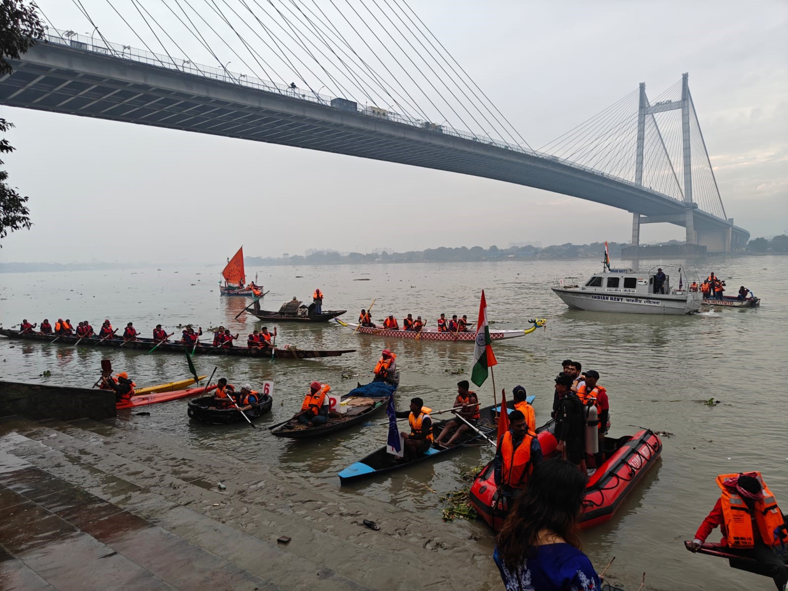 “Ananda” - an unprecedented Boat Show in the waters of the Hooghly at Prinsep Ghat - 1